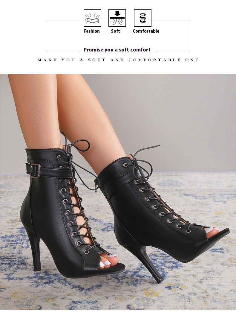 Elegante Peep-Toe High Heels für besondere Anlässe