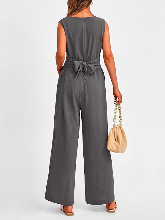 Eleganter V-Ausschnitt Jumpsuit für Freizeit & Sommer