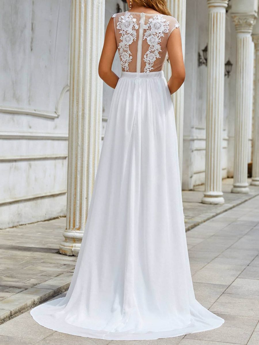 Elegantes Hochzeitskleid für Frühlingsfeiern