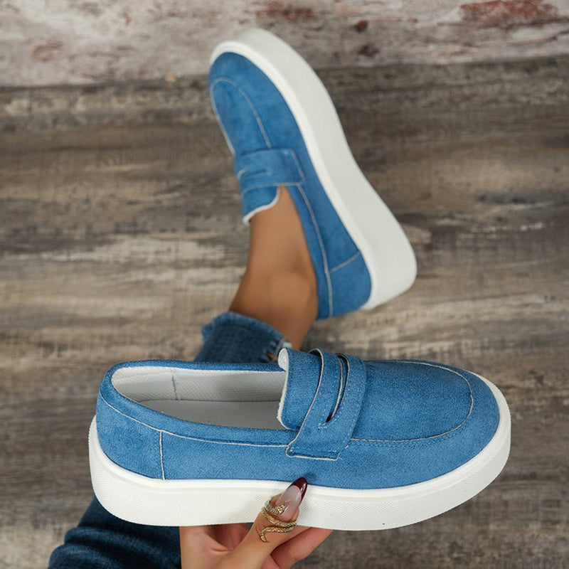 Elegante Plateau-Loafers Damen für Frühling & Freizeit