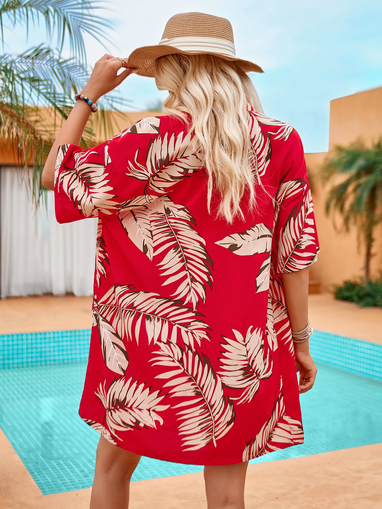 Sommerliches Blatt-Print Set für Freizeit & Urlaub
