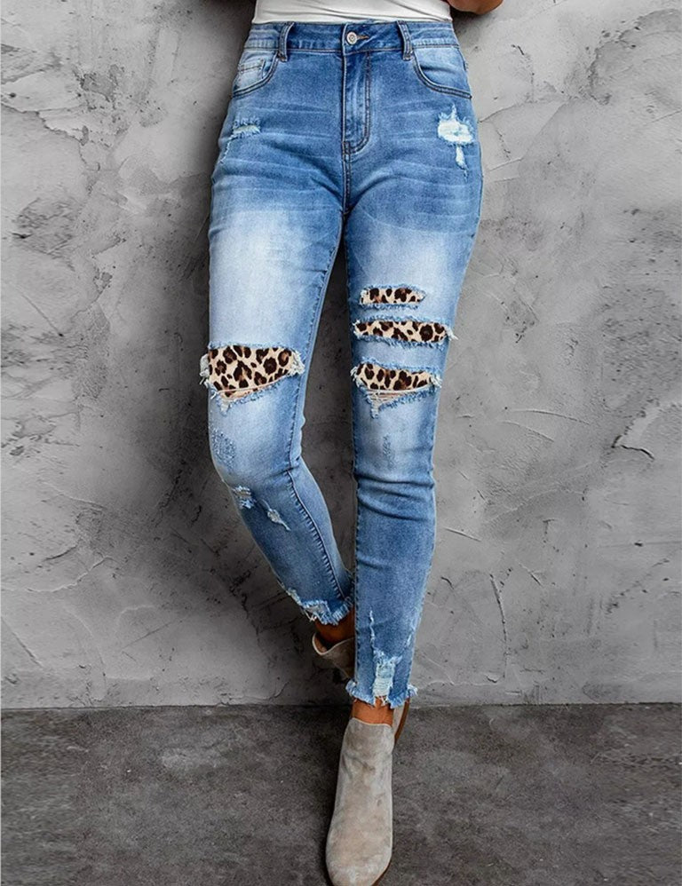 Frühlingshafte Denim-Hose mit Quasten Perfekt für Alltag & Freizeit