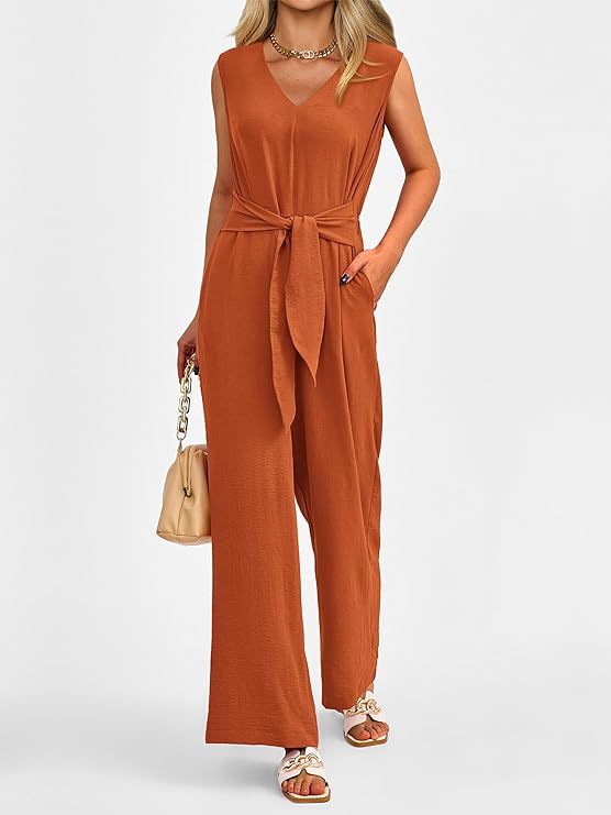 Eleganter V-Ausschnitt Jumpsuit für Freizeit & Sommer