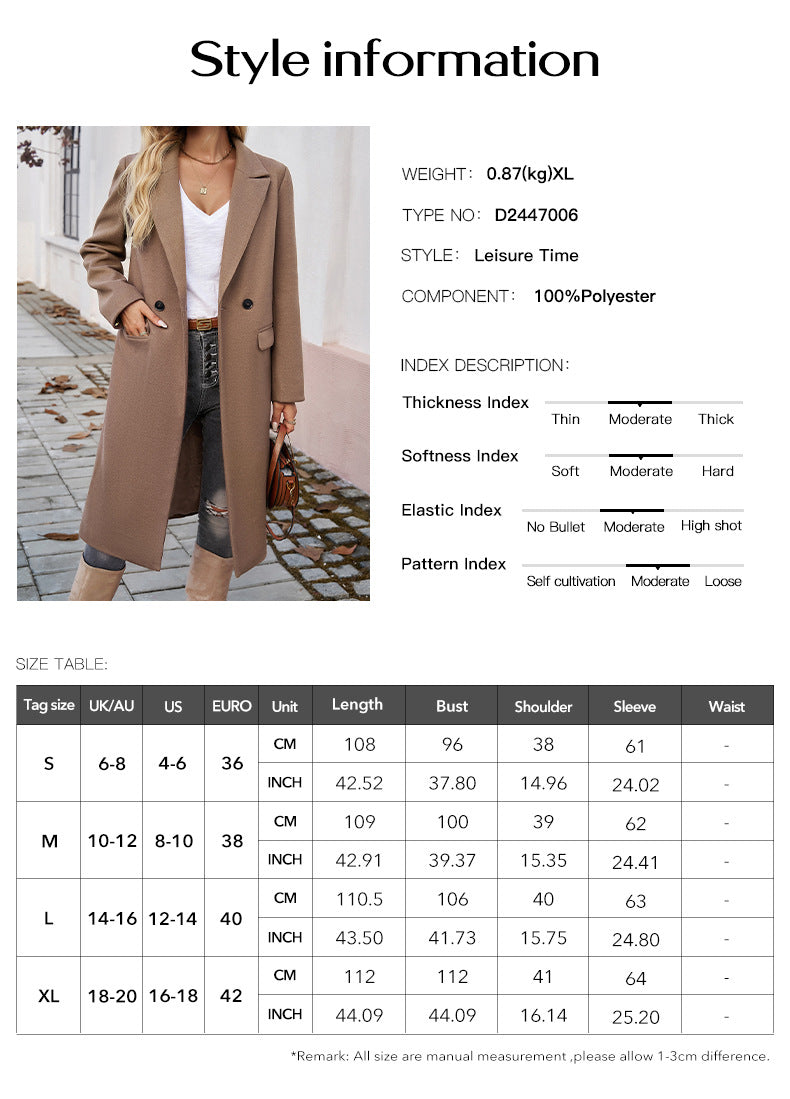 Eleganter Frühlingsmantel für Damen - Perfekt für den Alltag