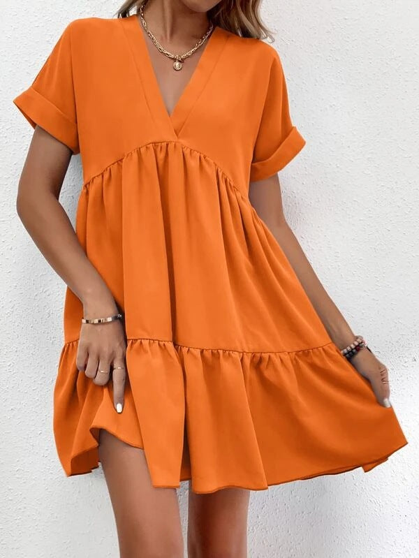 Luftiges Sommerkleid mit Rüschen Perfekt für Alltag und Strand