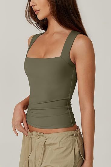 Elegant Square-Neck Top Slim Fit für Alltag und Freizeit
