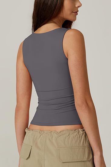 Elegant Square-Neck Top Slim Fit für Alltag und Freizeit