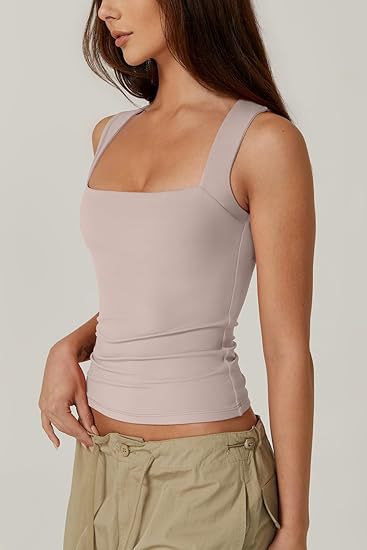 Elegant Square-Neck Top Slim Fit für Alltag und Freizeit