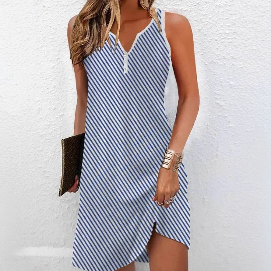 Sommerliches Streifen-Kleid für Alltag & Freizeit