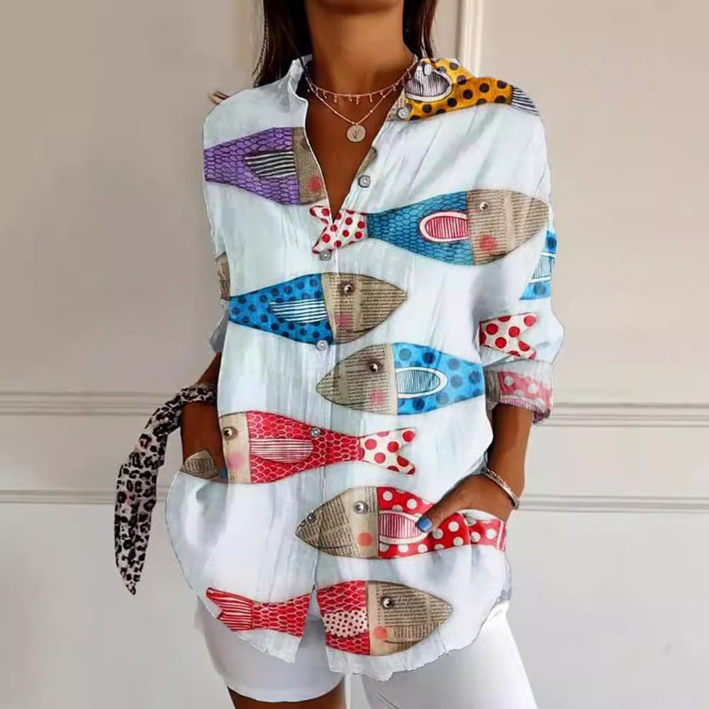 Farbenfrohes 3D-Blüten-Shirt für Frühling und Sommer