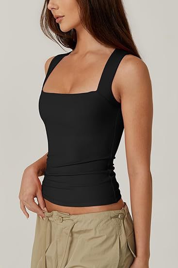 Elegant Square-Neck Top Slim Fit für Alltag und Freizeit