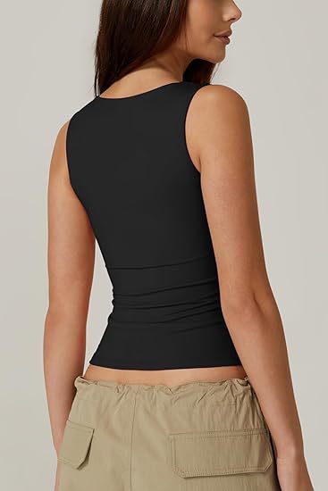 Elegant Square-Neck Top Slim Fit für Alltag und Freizeit