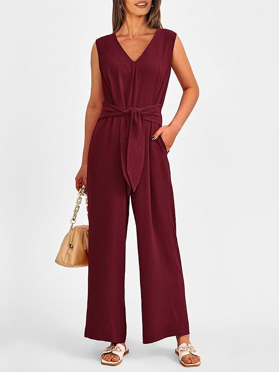 Eleganter V-Ausschnitt Jumpsuit für Freizeit & Sommer