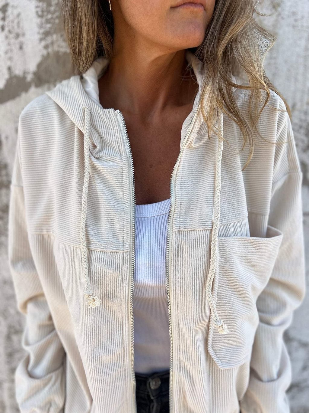 Leichte Kapuzenjacke für Damen Perfekt für den Frühling