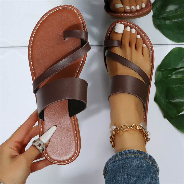 Sommerliche Damen Riemchensandalen für Alltag