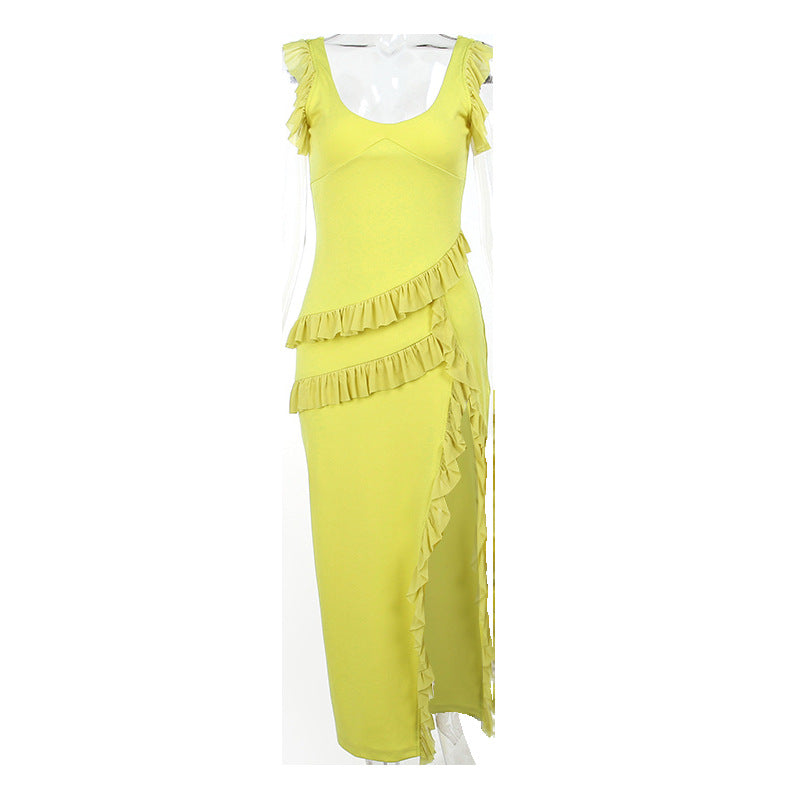 Elegantes V-Neck Frühlingskleid Perfekt für besondere Anlässe