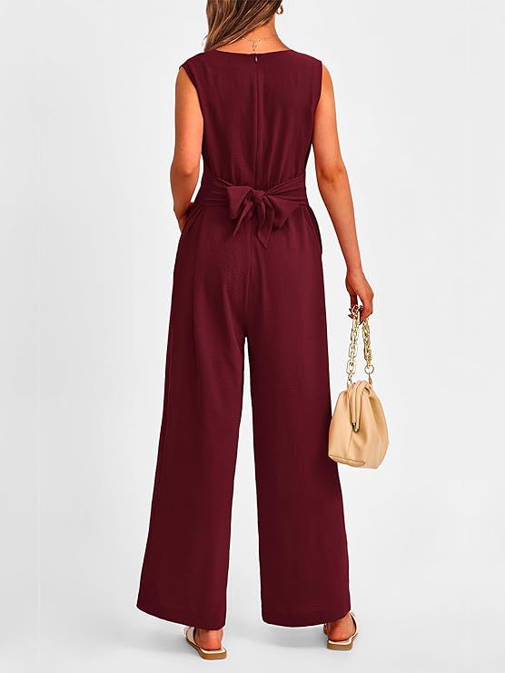 Eleganter V-Ausschnitt Jumpsuit für Freizeit & Sommer