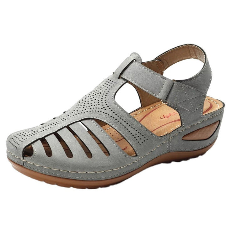 Retro Wedgesandalen Plus Size für entspannten Frühlingslook