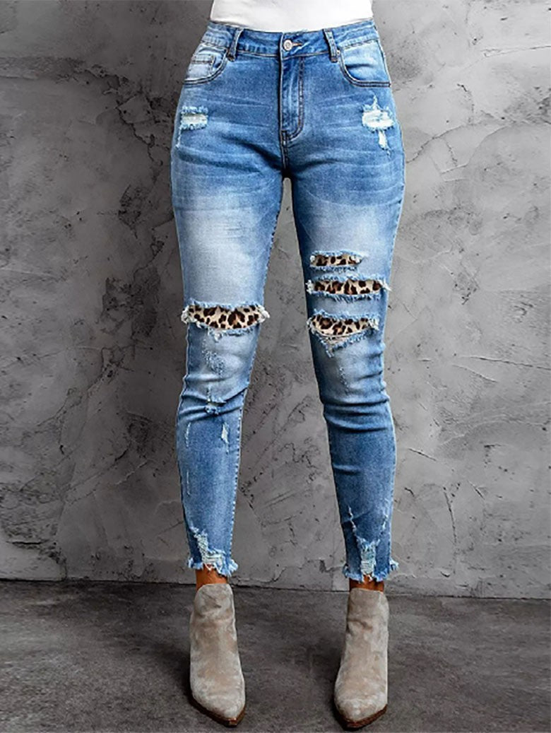 Frühlingshafte Denim-Hose mit Quasten Perfekt für Alltag & Freizeit