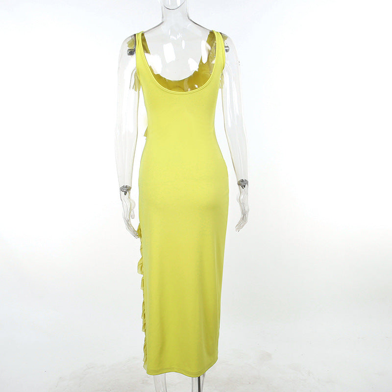 Elegantes V-Neck Frühlingskleid Perfekt für besondere Anlässe