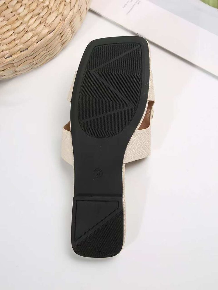 Elegante Damen-Slipper mit Kettenakzent für Alltag & Freizeit