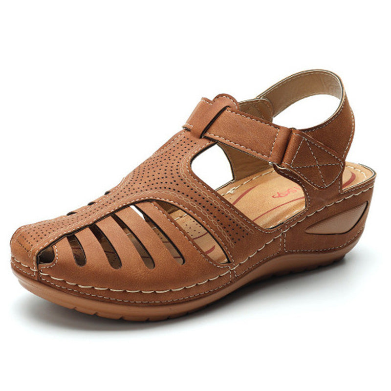 Retro Wedgesandalen Plus Size für entspannten Frühlingslook