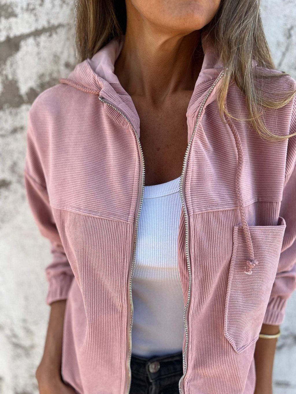 Leichte Kapuzenjacke für Damen Perfekt für den Frühling