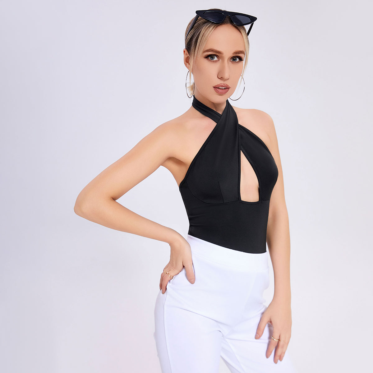 Eleganter Schwarzer Damen-Body Perfekt für Frühling & Abend