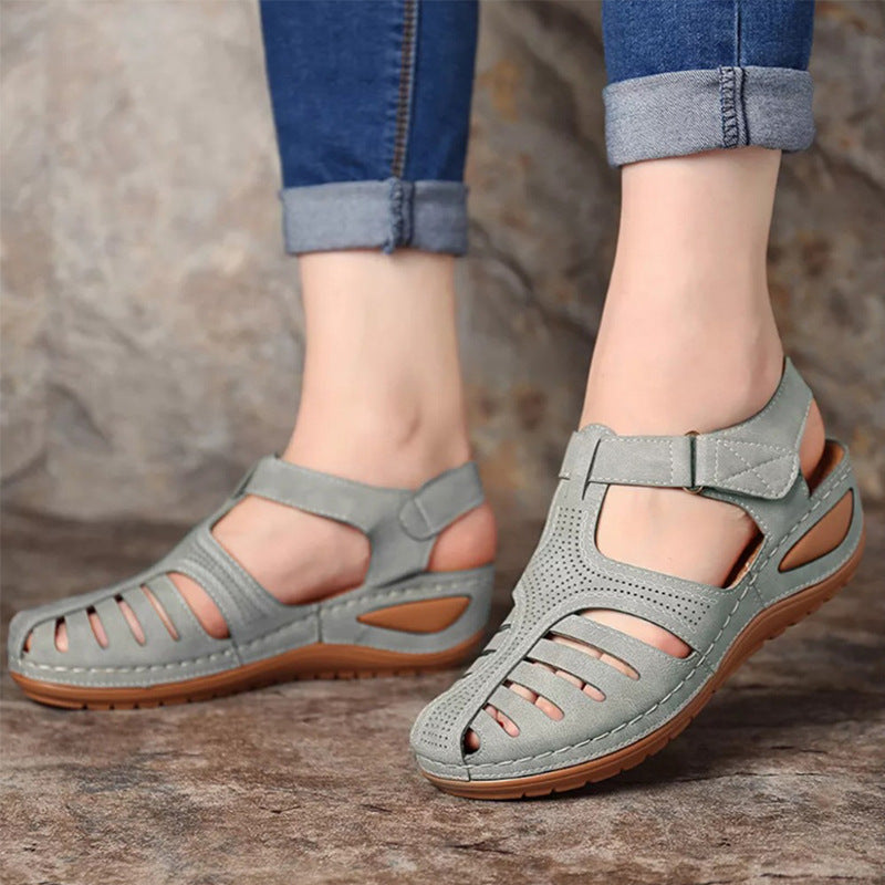 Retro Wedgesandalen Plus Size für entspannten Frühlingslook