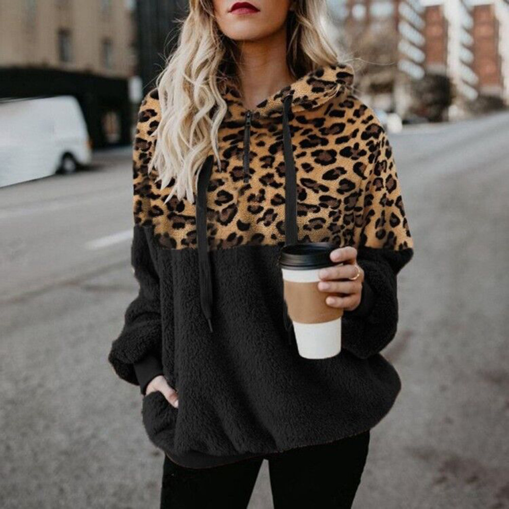 Leoparden Kapuzenpullover für Stilvolle Frühlingsmomente