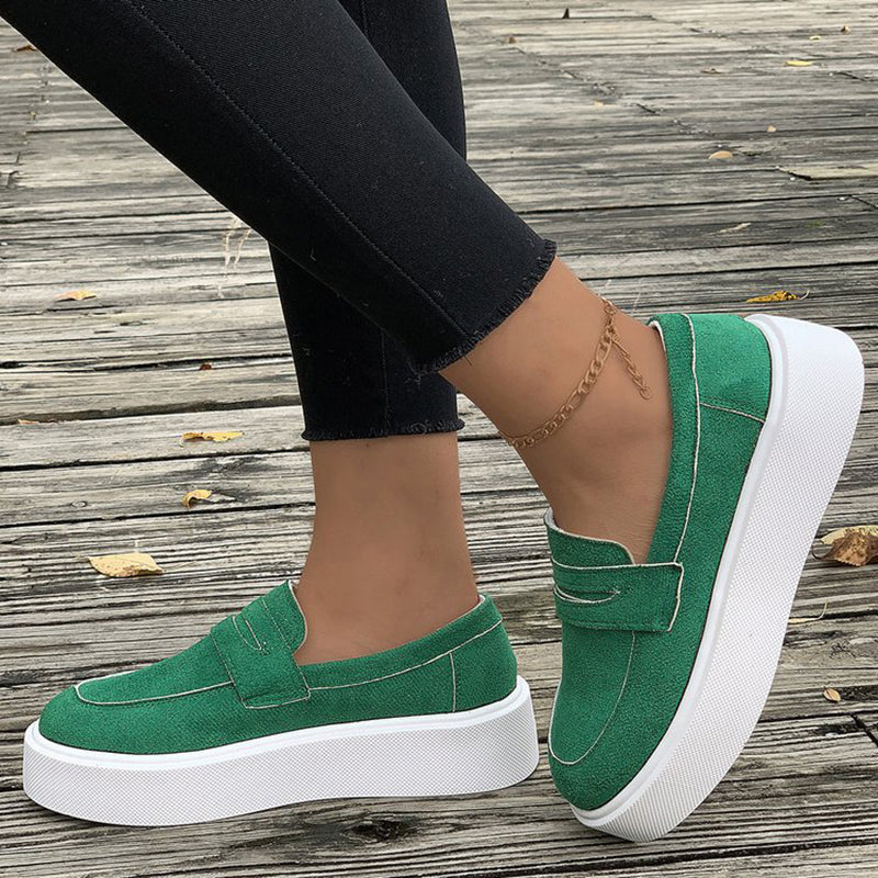 Elegante Plateau-Loafers Damen für Frühling & Freizeit