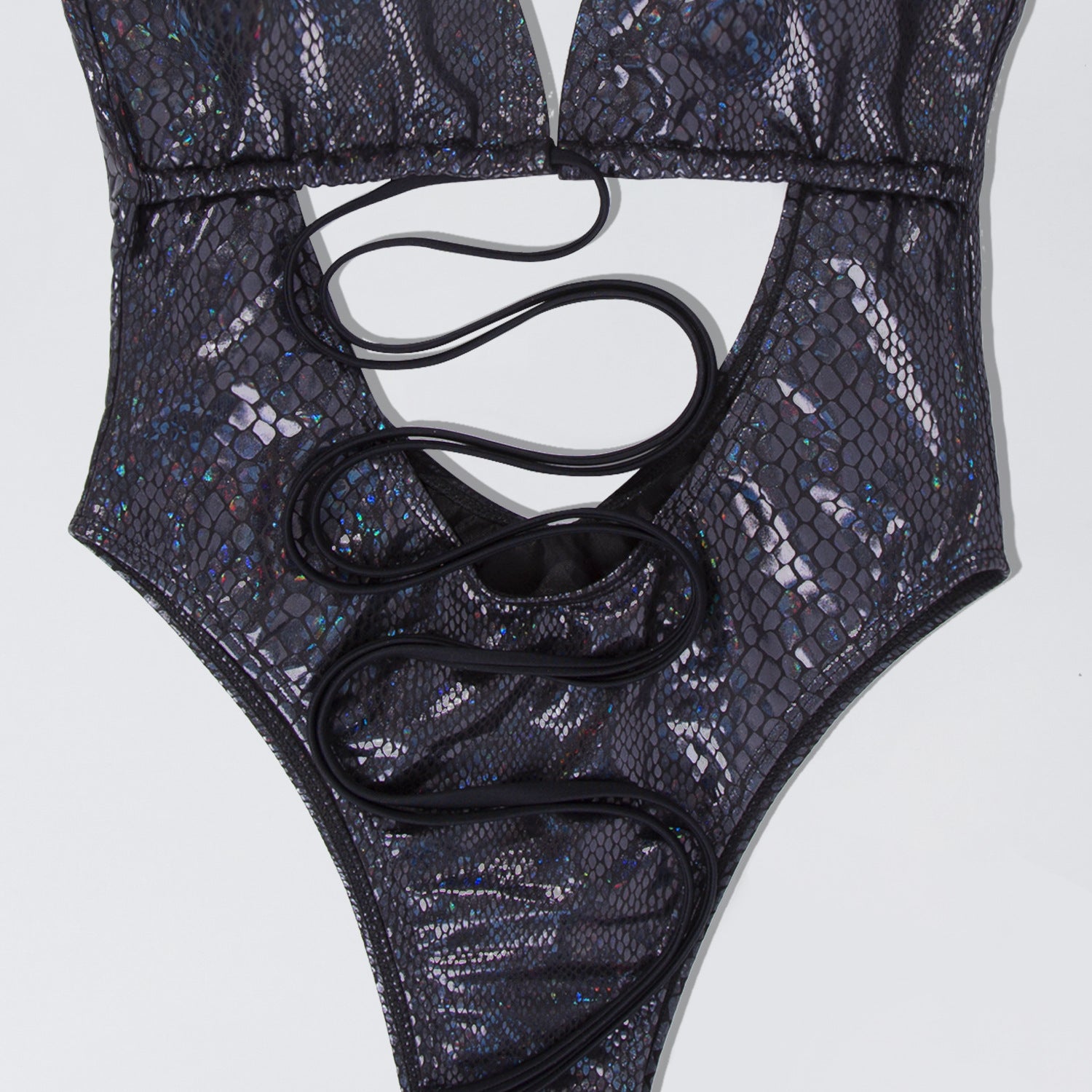 Eleganter Strappy Badeanzug für Strand & Pool