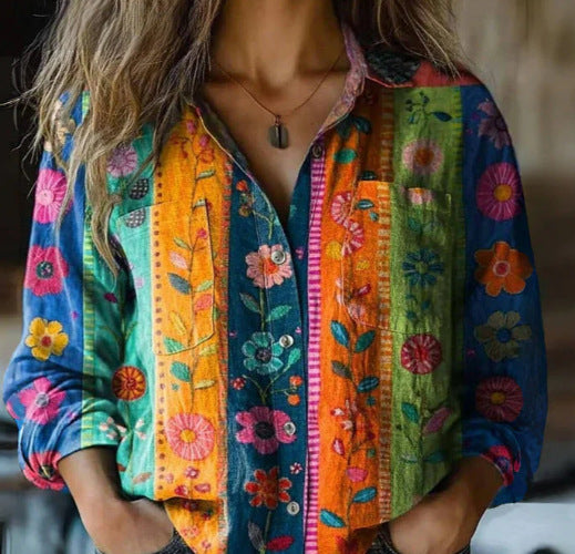 Blumenpracht Bluse für Alltag und besondere Anlässe