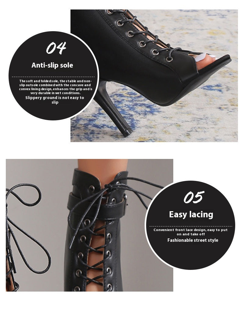 Elegante Peep-Toe High Heels für besondere Anlässe