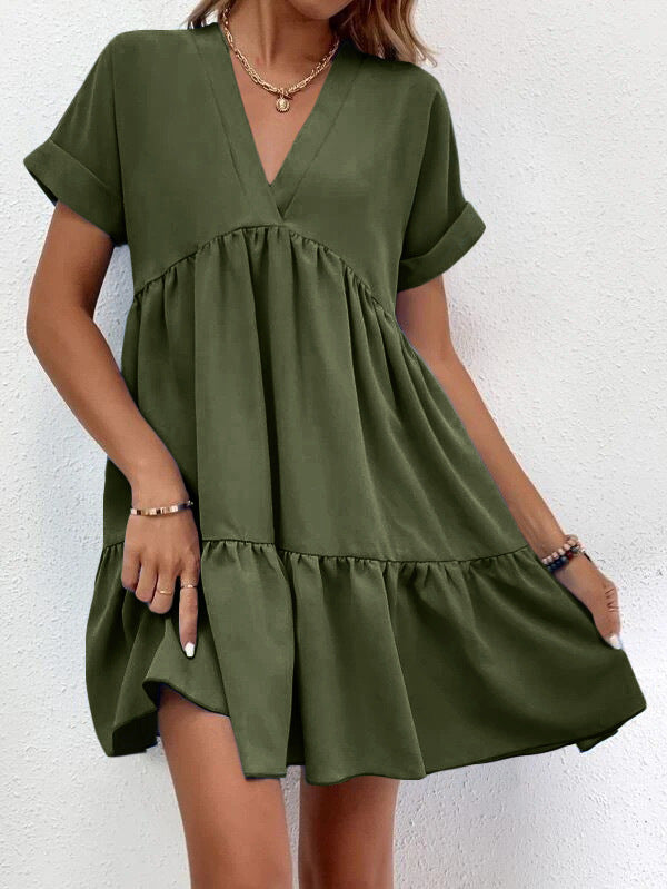 Luftiges Sommerkleid mit Rüschen Perfekt für Alltag und Strand