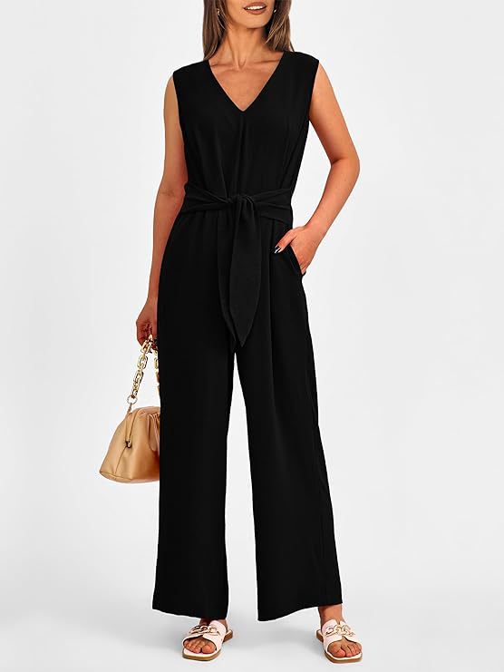 Eleganter V-Ausschnitt Jumpsuit für Freizeit & Sommer