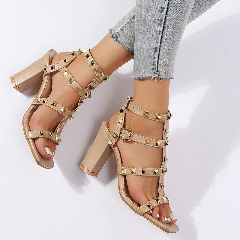 Gladiator Sandalen Chic High Heels für Alltag & Events