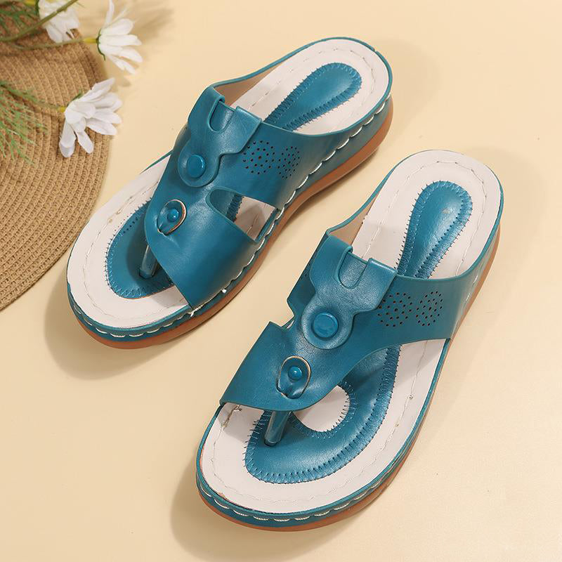 Frühlingshafte Zehensandalen Damen Perfekt für Strandtage
