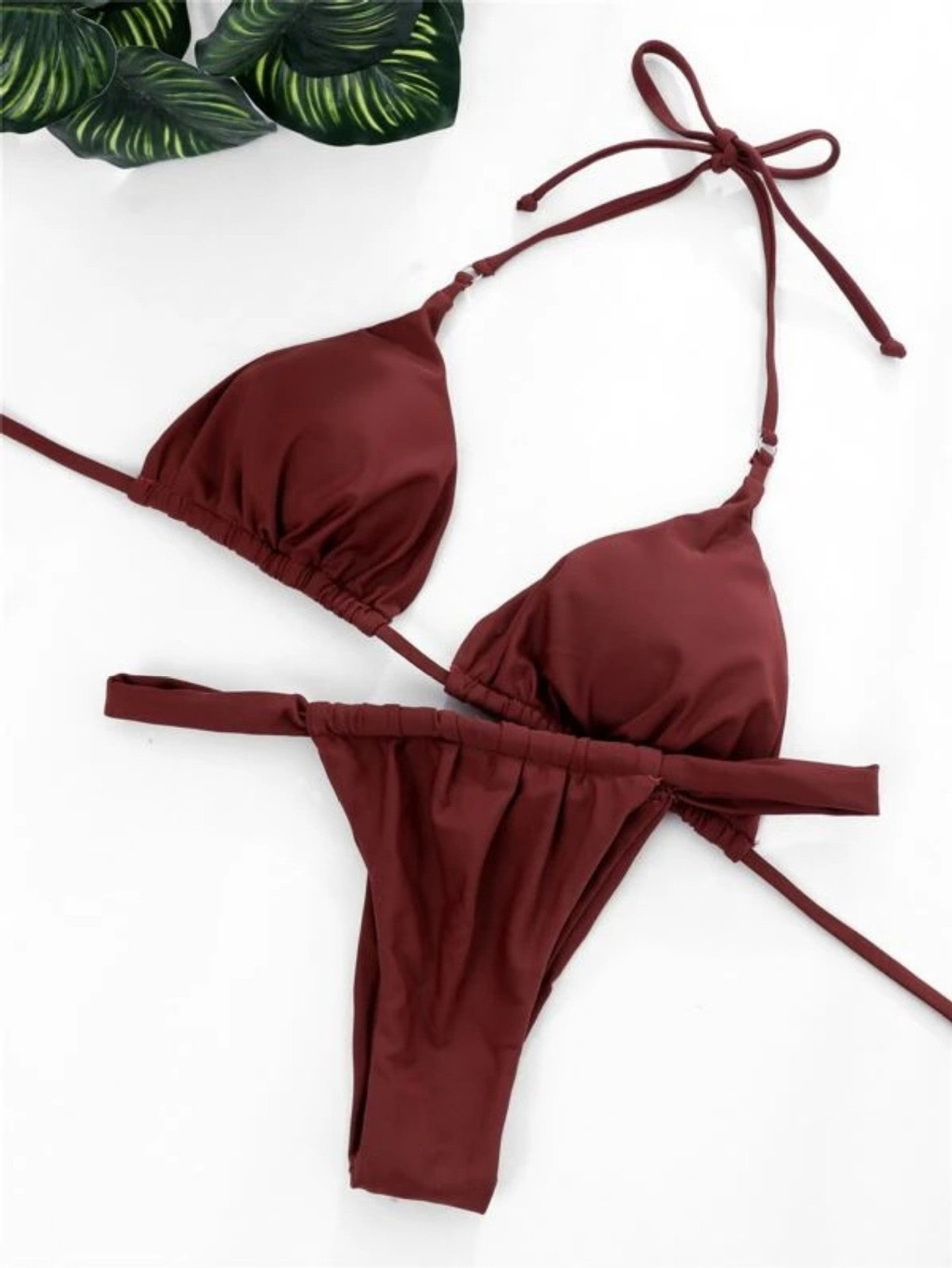 Spaghetti-Träger Bikini Set für Strand und Pool Spaß
