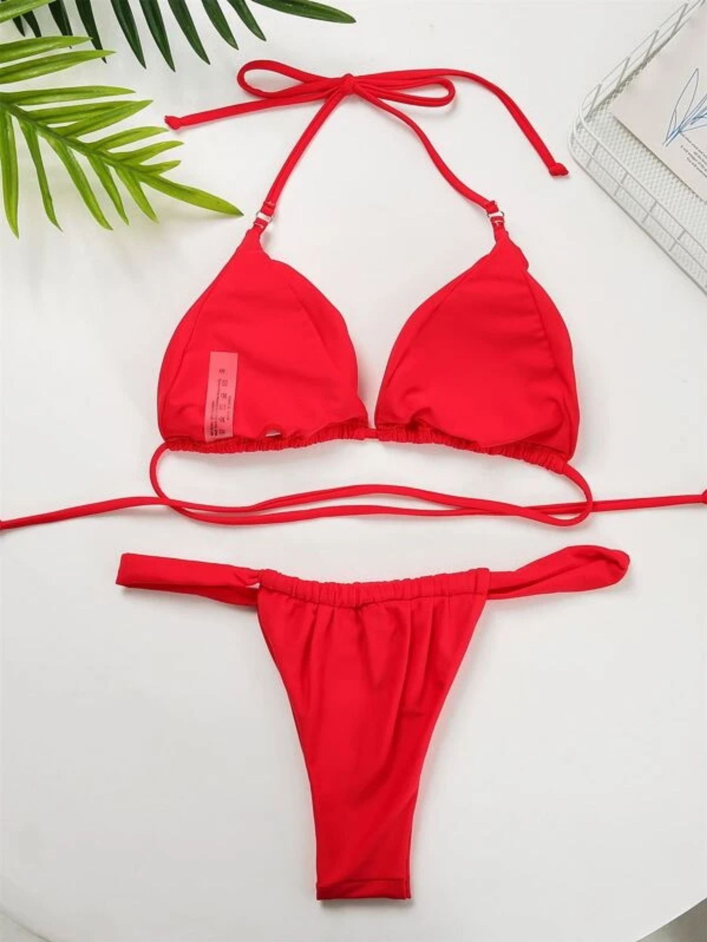 Spaghetti-Träger Bikini Set für Strand und Pool Spaß