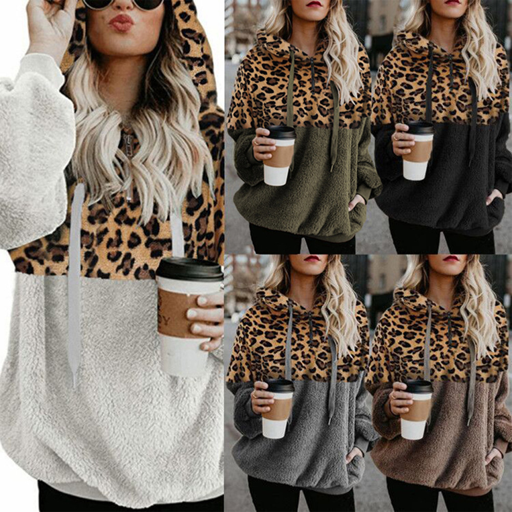 Leoparden Kapuzenpullover für Stilvolle Frühlingsmomente