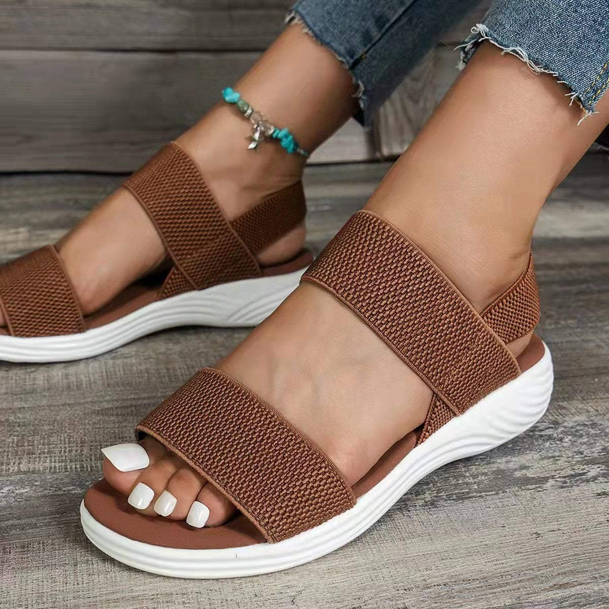 Leichte Plattform-Sandalen Damen Perfekt für Strandtage