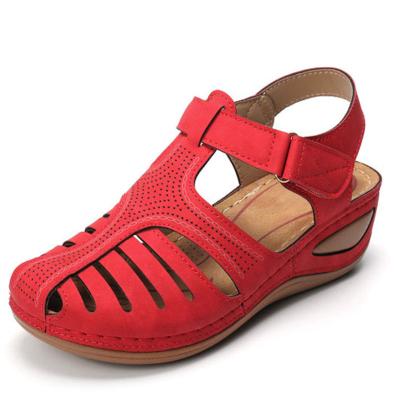 Retro Wedgesandalen Plus Size für entspannten Frühlingslook