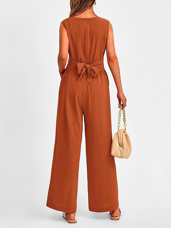 Eleganter V-Ausschnitt Jumpsuit für Freizeit & Sommer