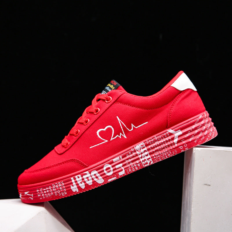 Herzmotiv Sneaker Damen Herren Valentinstag Alltag