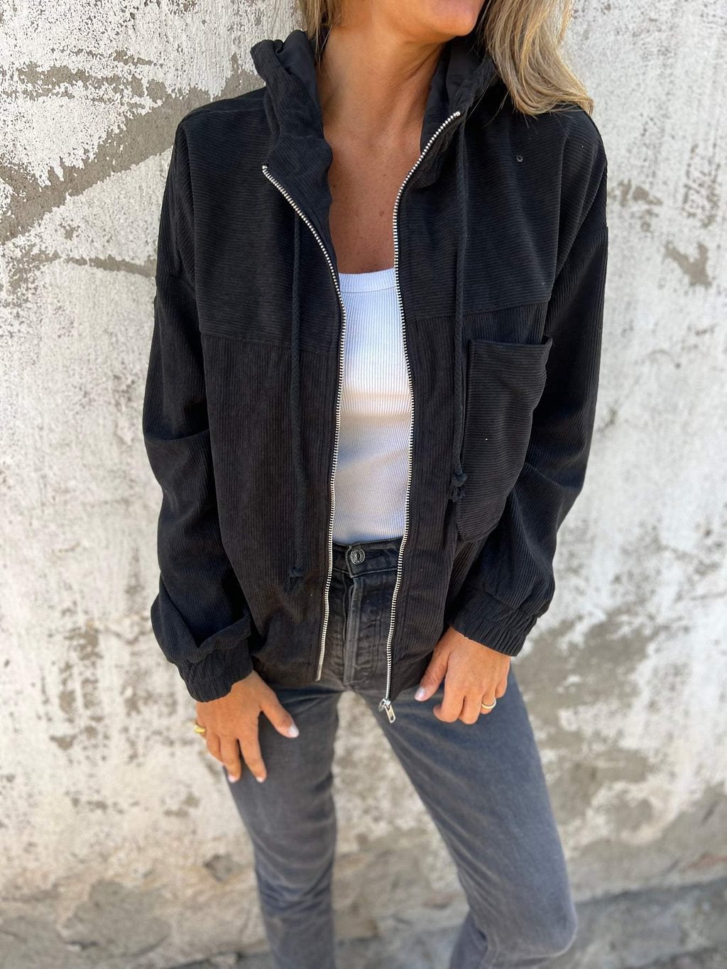 Leichte Kapuzenjacke für Damen Perfekt für den Frühling