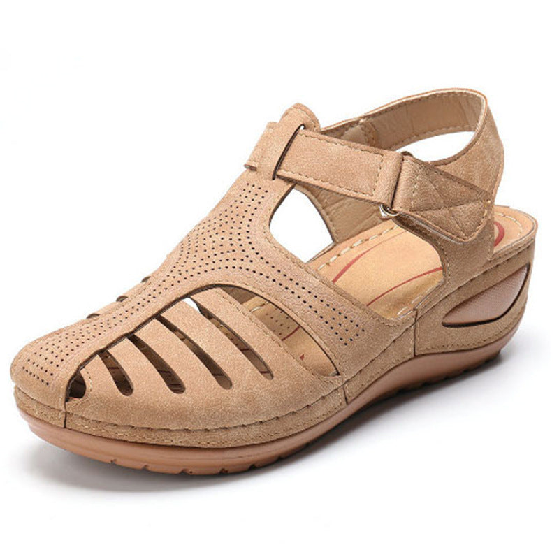 Retro Wedgesandalen Plus Size für entspannten Frühlingslook