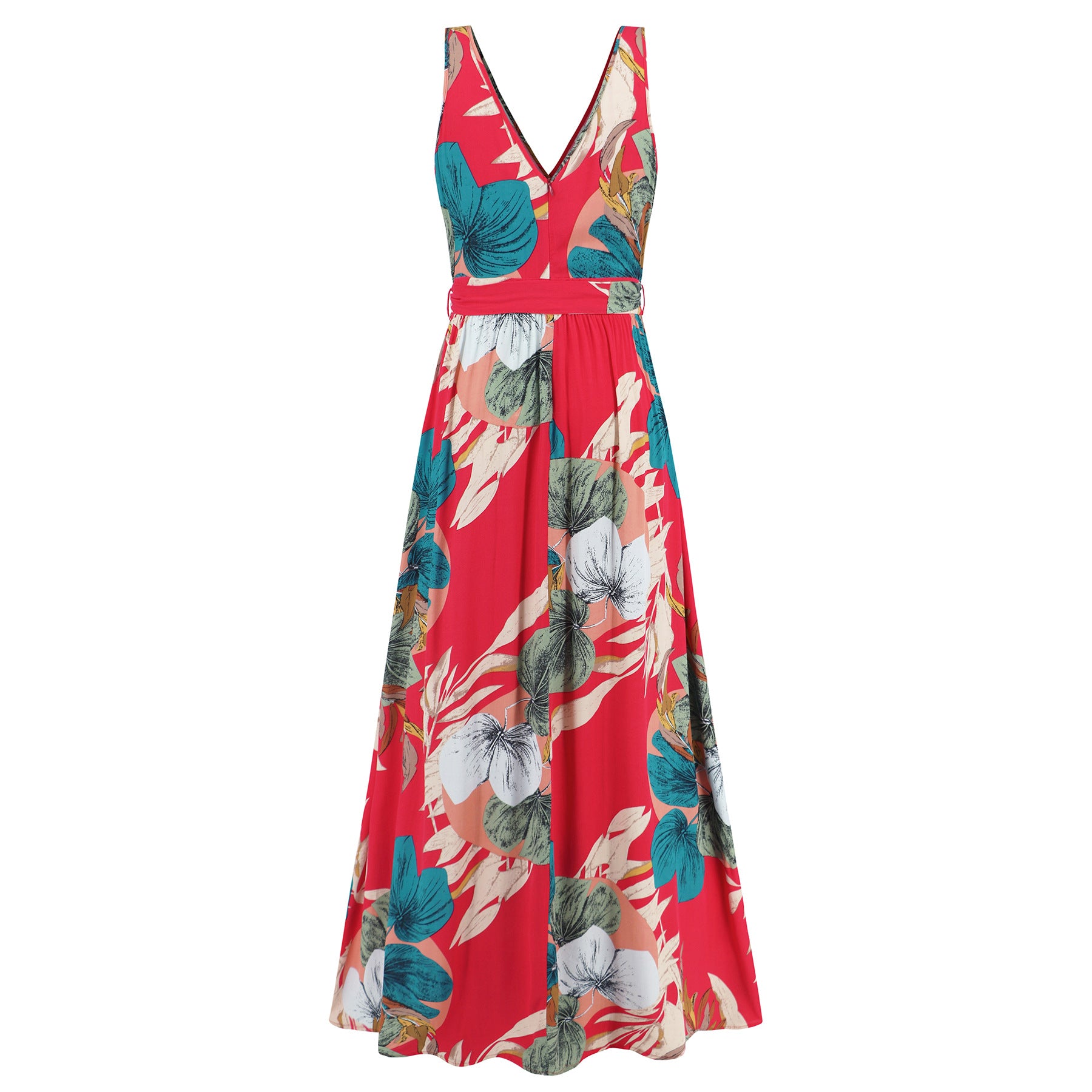 Frühlingshaftes Maxikleid mit Blumenprint für besondere Anlässe