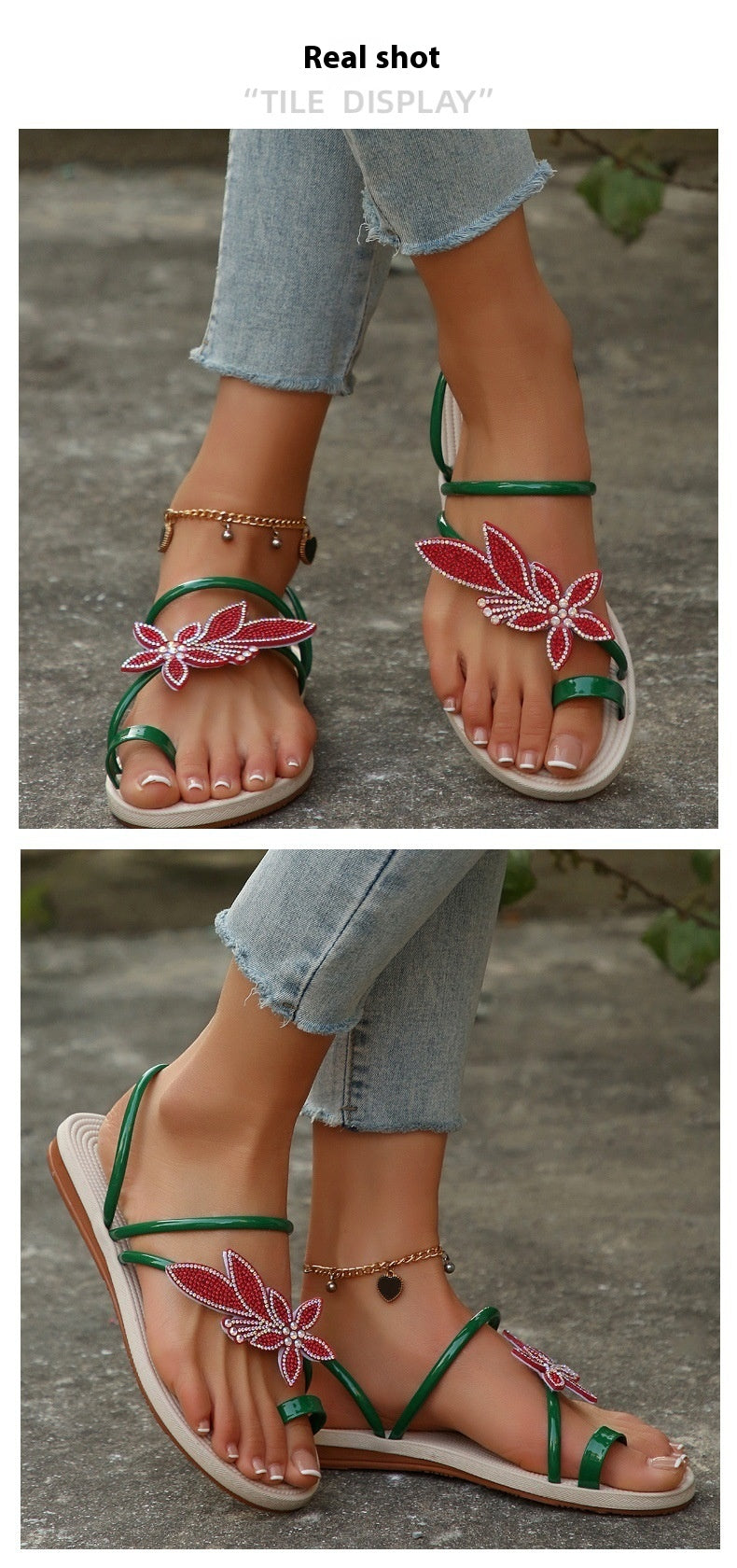 Elegante Ahornblatt Flip-Flops für Strand & Freizeit