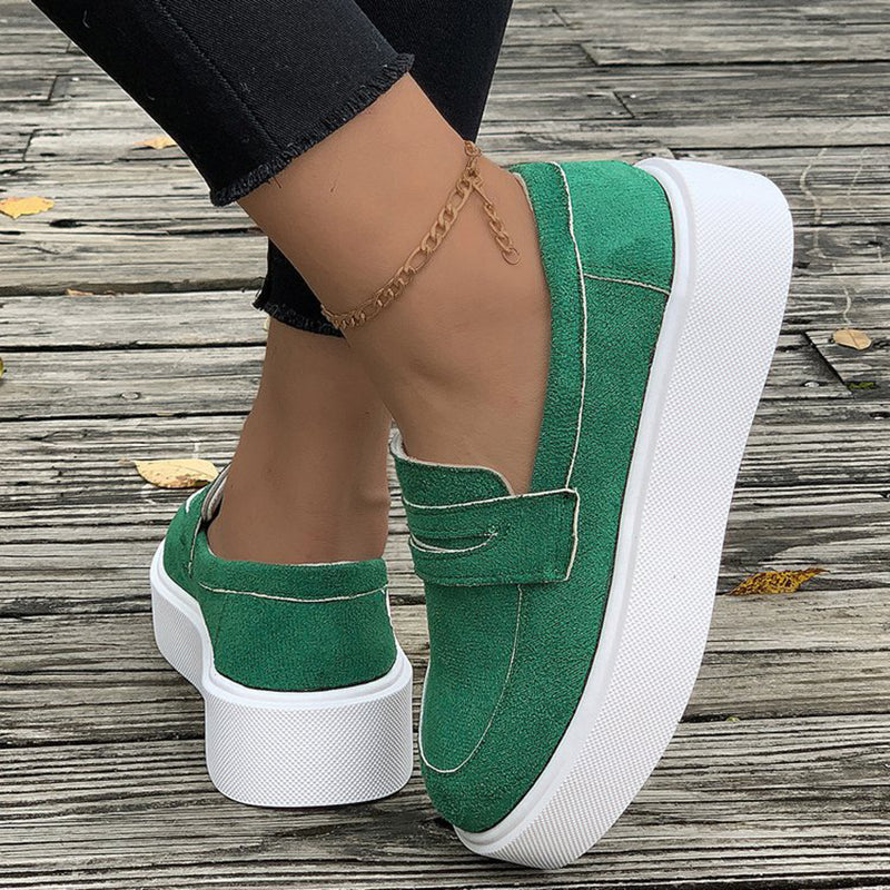 Elegante Plateau-Loafers Damen für Frühling & Freizeit